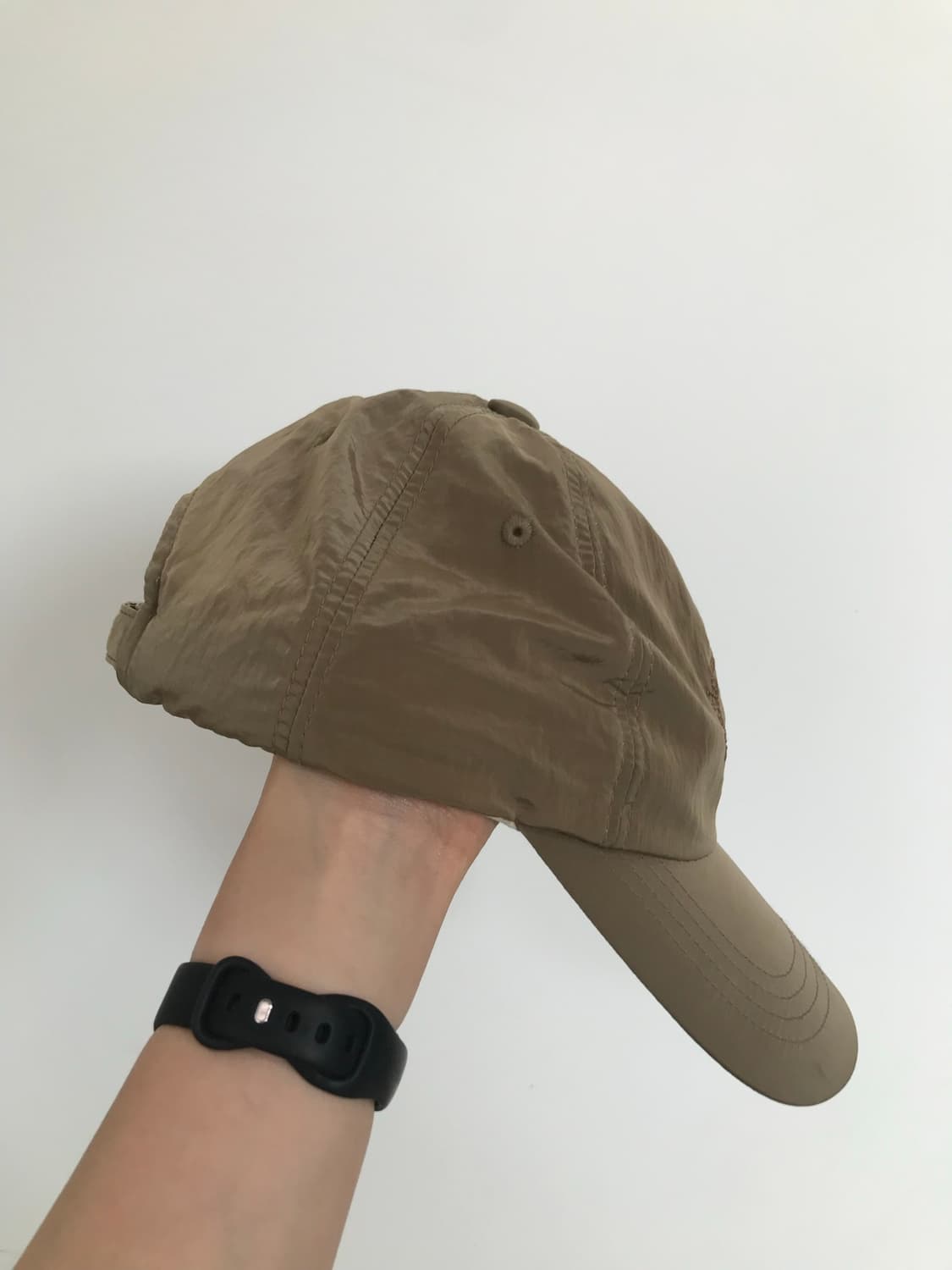 마땡킴 카키 나일론 볼캡 상품이미지4
