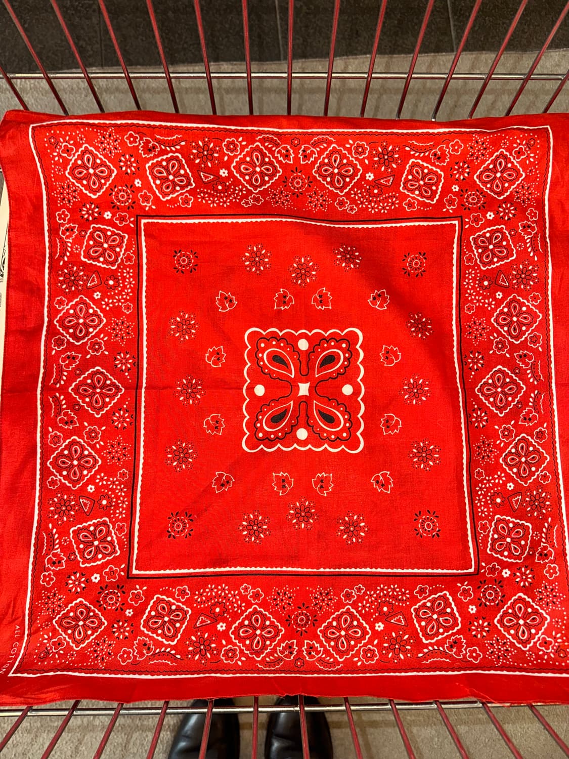American Red paisley pattern bandanna  상품이미지5