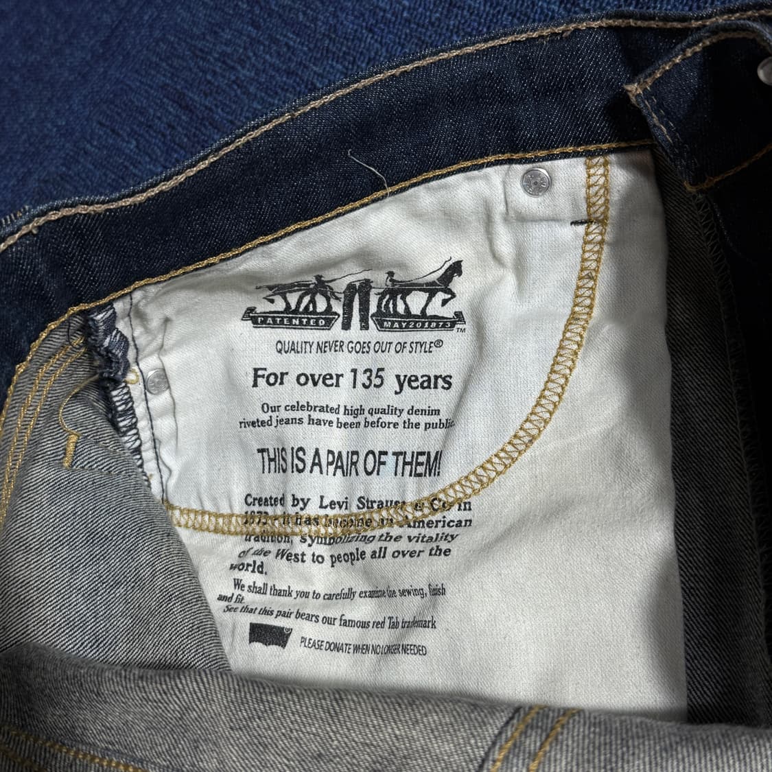 리바이스 스트레이트핏 데님팬츠 상품이미지5