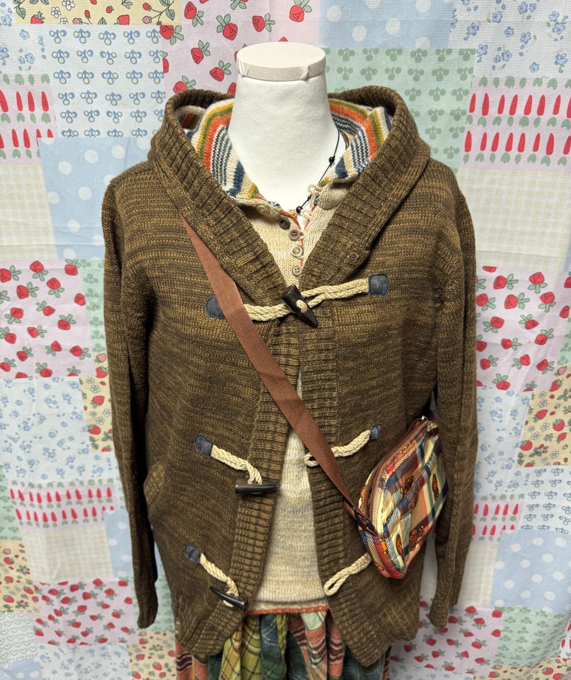 모리걸 브라운 상의 세트 상품이미지2