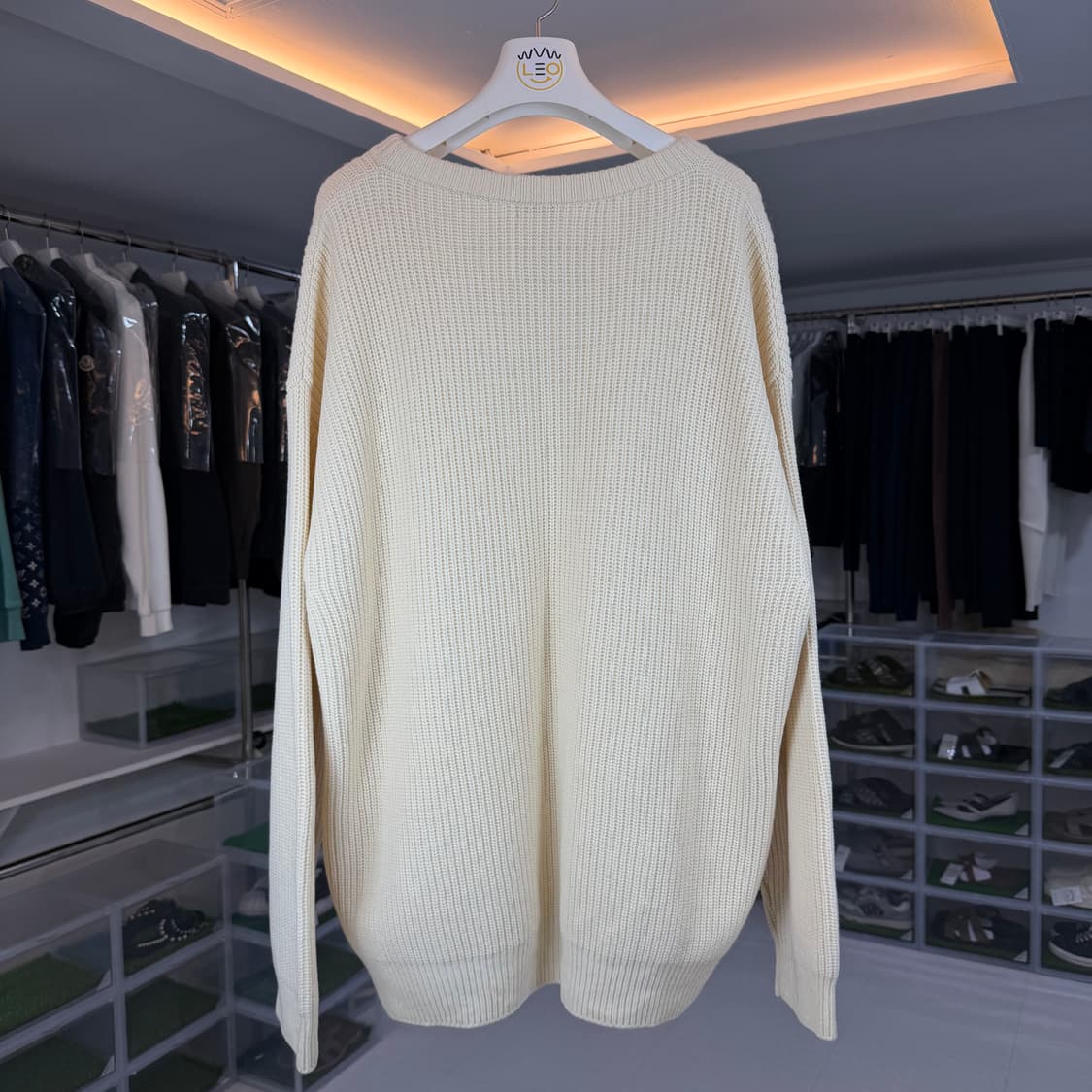 [리오브] 셀린느 리브드 울 로고 니트 상품이미지2