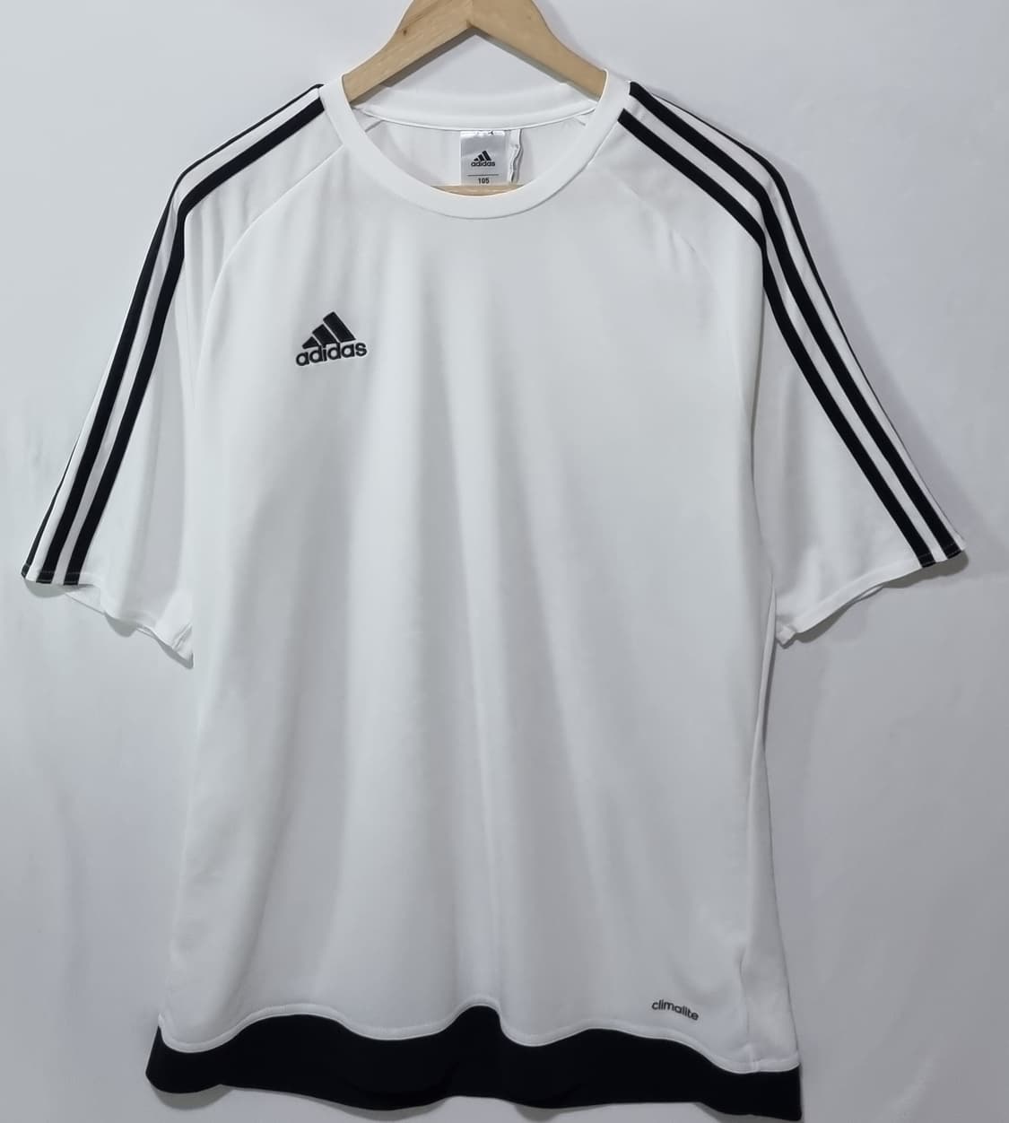 105) 아디다스 화이트 기능성 반팔티 상품이미지1