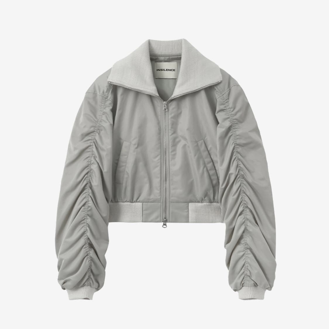 인사일런스 우먼 - 셔링 MA-1 점퍼 LIGHT BEIGE 상품이미지4