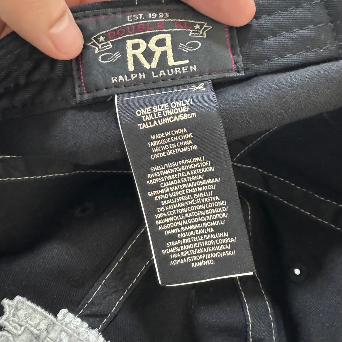 정품 RRL 더블알엘 랜치 로고 트윌 볼캡 상품이미지5