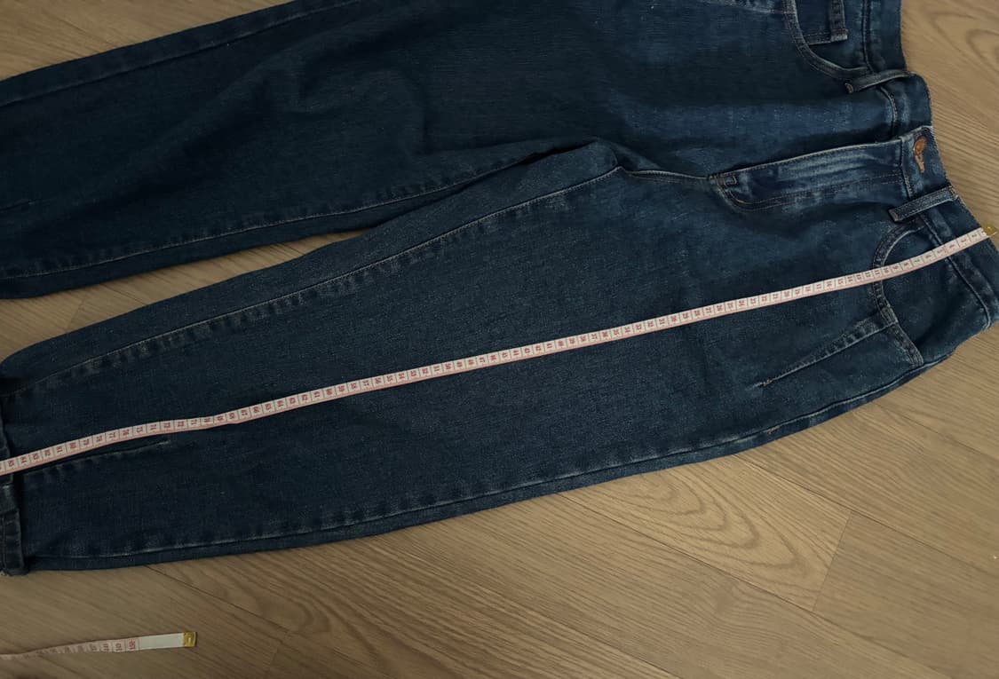 세상 힙한 코리아브랜드 힙합 중청바지 여성 66~66반 키작녀 추천 상품이미지9