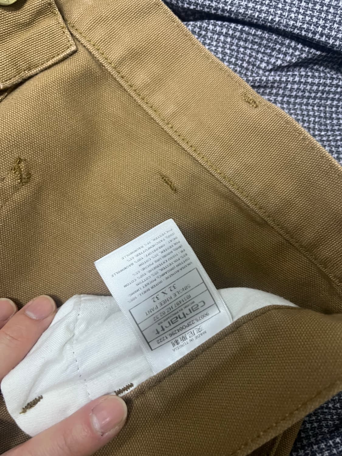 칼하트 wip 싱글니 팬츠 판매합니다 32/32 상품이미지3