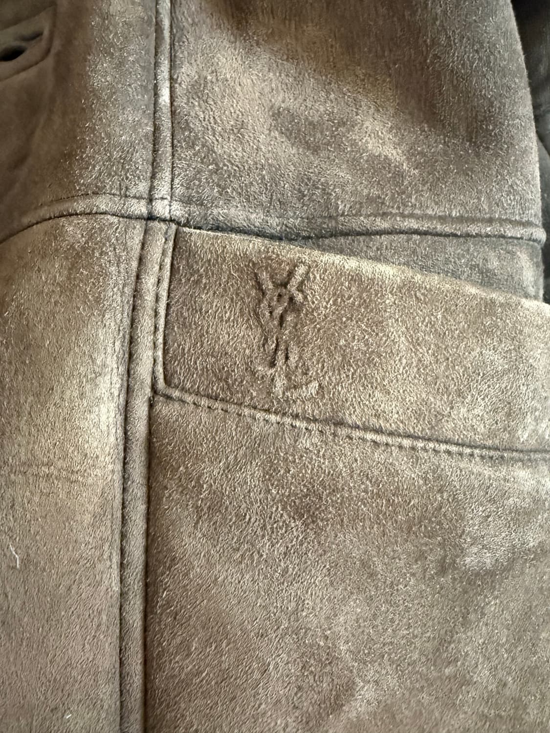 이브 생 로랑 남성 무스탕 코트 상품이미지3