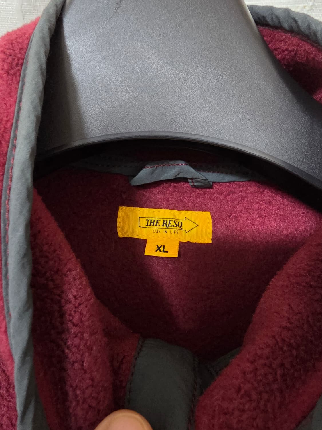 더레스큐(The Resq) 요세미티 플리스 풀오버 버건디 xl사이즈 상품이미지2