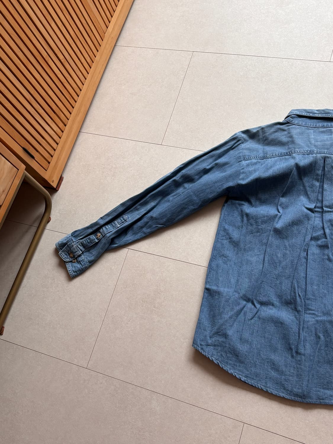 90s Vintage Marlboro Denim Shirts XL 상품이미지10