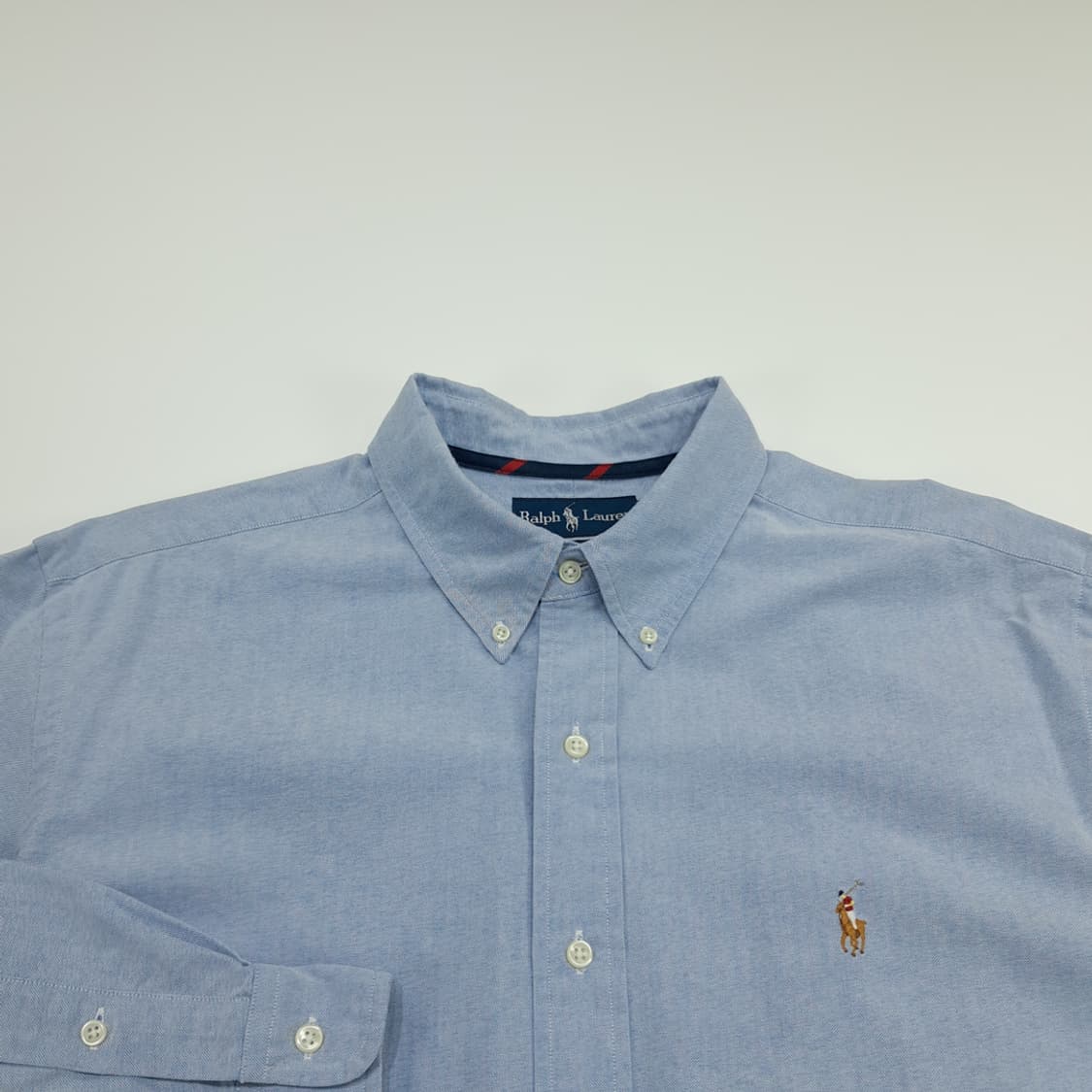 CN715 2XL 폴로 랄프로렌 클래식블루 긴팔 셔츠 남방 상품이미지3