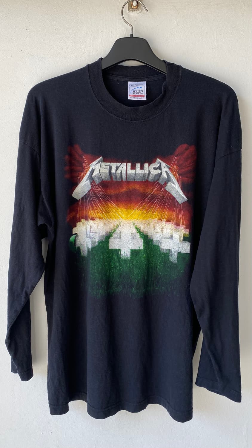 빈티지 metallica 메탈리카 긴팔 티셔츠 xl 상품이미지1