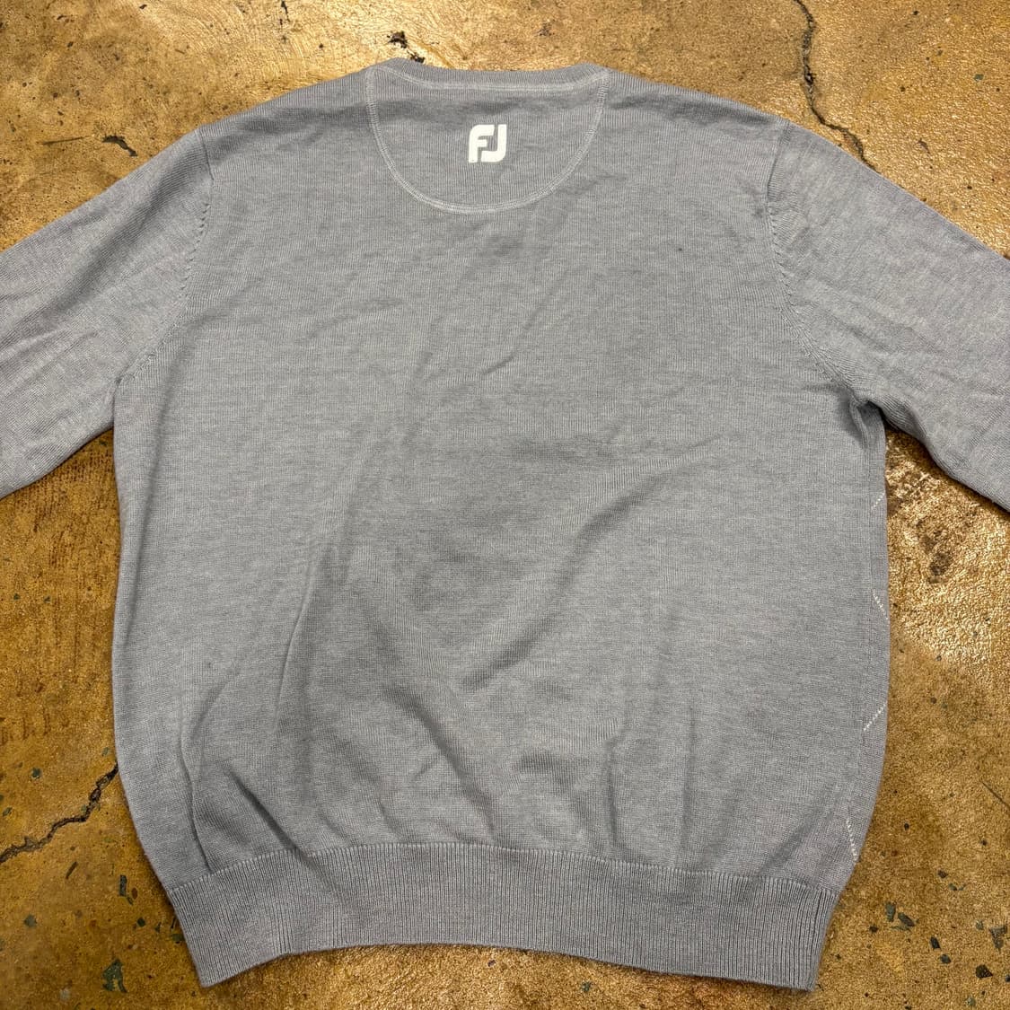 [정품/M] 풋조이 골프 아가일 니트 그레이 b15 상품이미지4