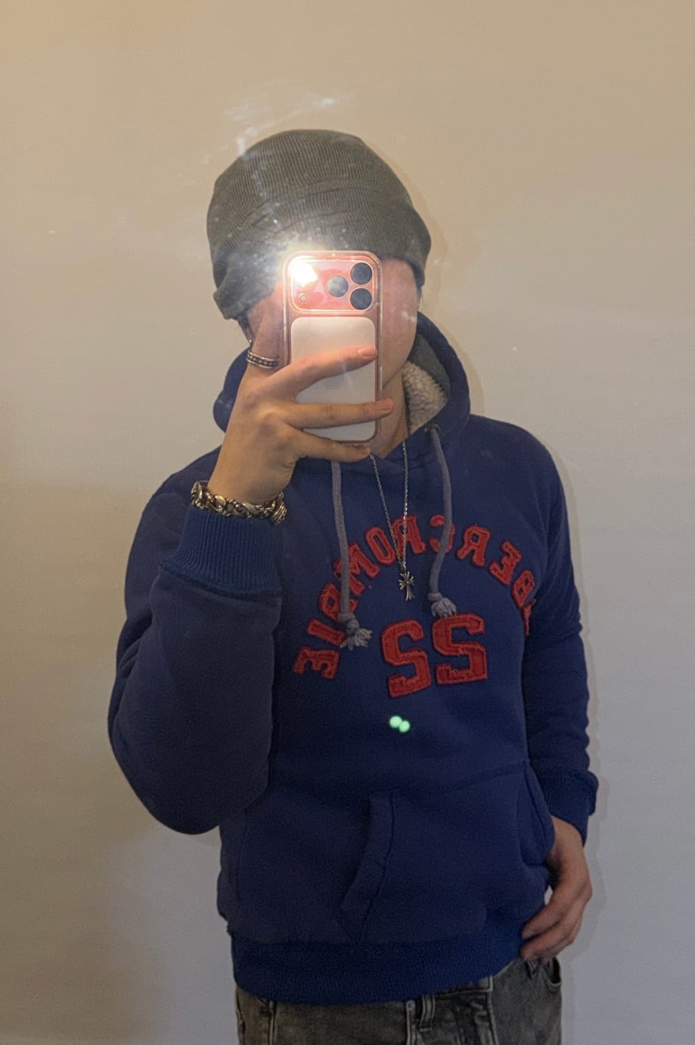 아베크롬비 희귀 양털 후드 상품이미지1