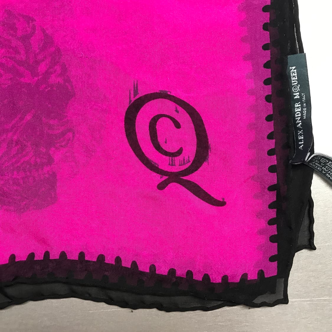 알렉산더맥퀸 실크 스카프 상품이미지4