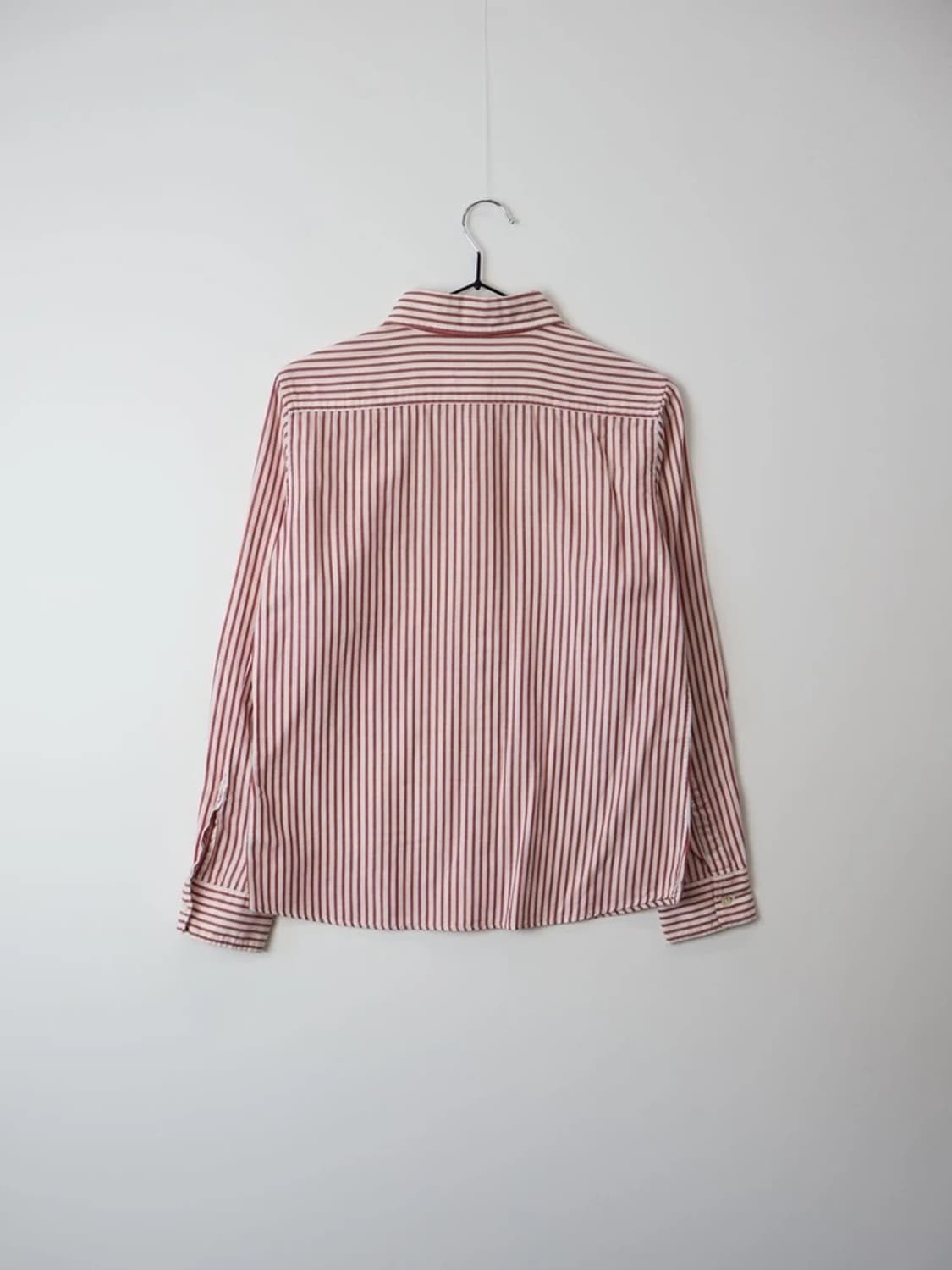 Lacoste Stripe Shirt Red White Japan 상품이미지4