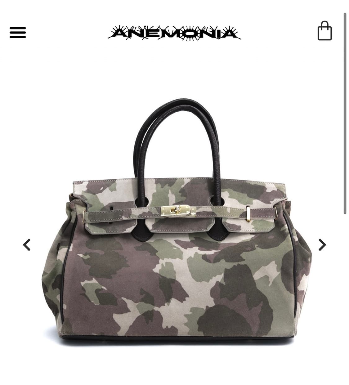 anemonia 펄킨백 카모플라쥬 아네모니아 버킨백 퍼킨백 상품이미지1