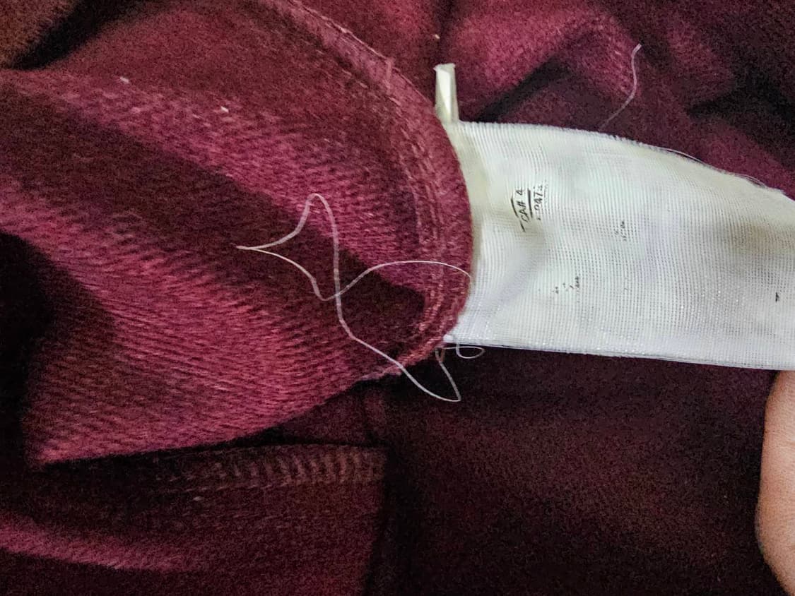 아디다스 대장급 하버드 버건디 트랙탑 져지집업 95/M 상품이미지5