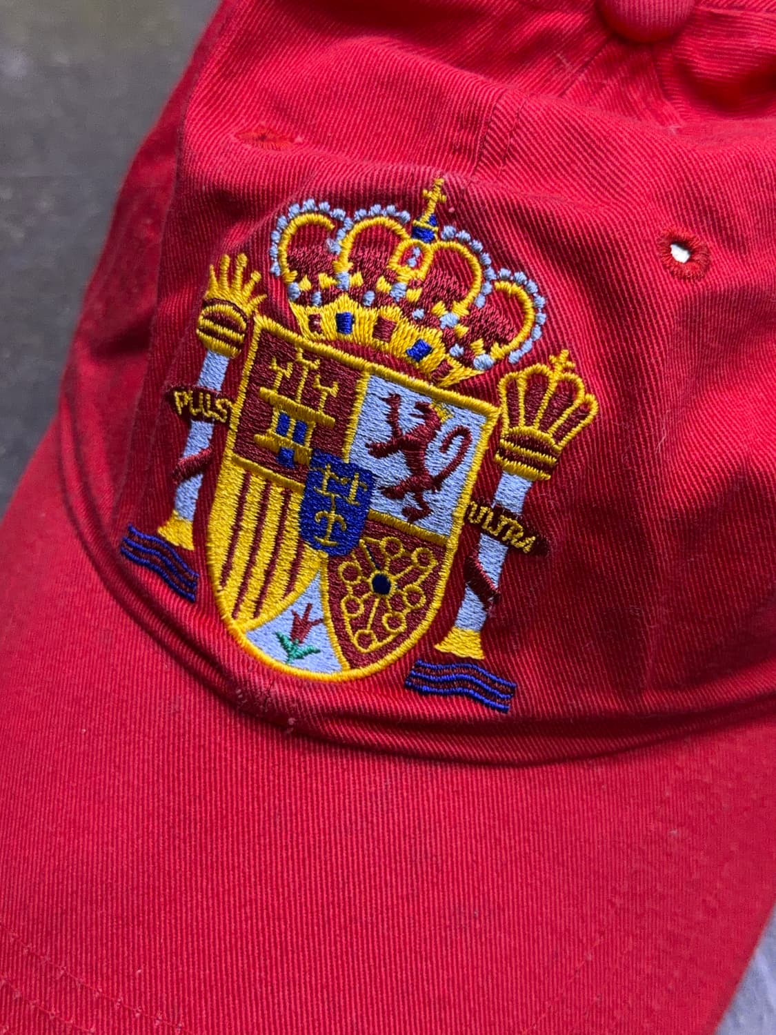 아디다스 오리지널 스페인 국가대표 엠블럼 볼캡 레드 상품이미지3