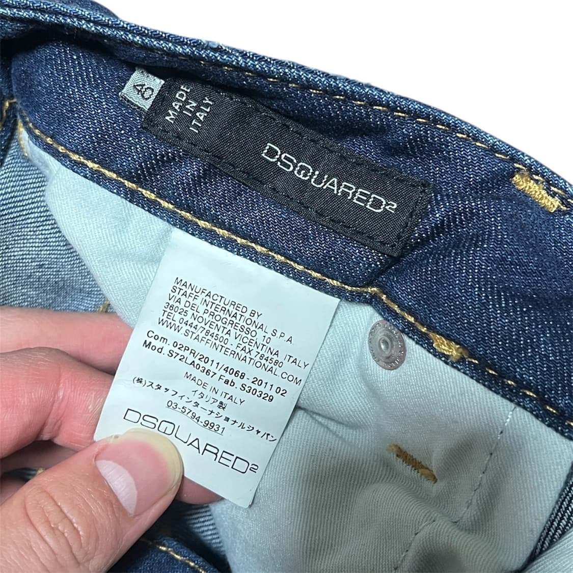 디스퀘어드2 우먼즈 y2k 데미지 지퍼 데님 팬츠 상품이미지5