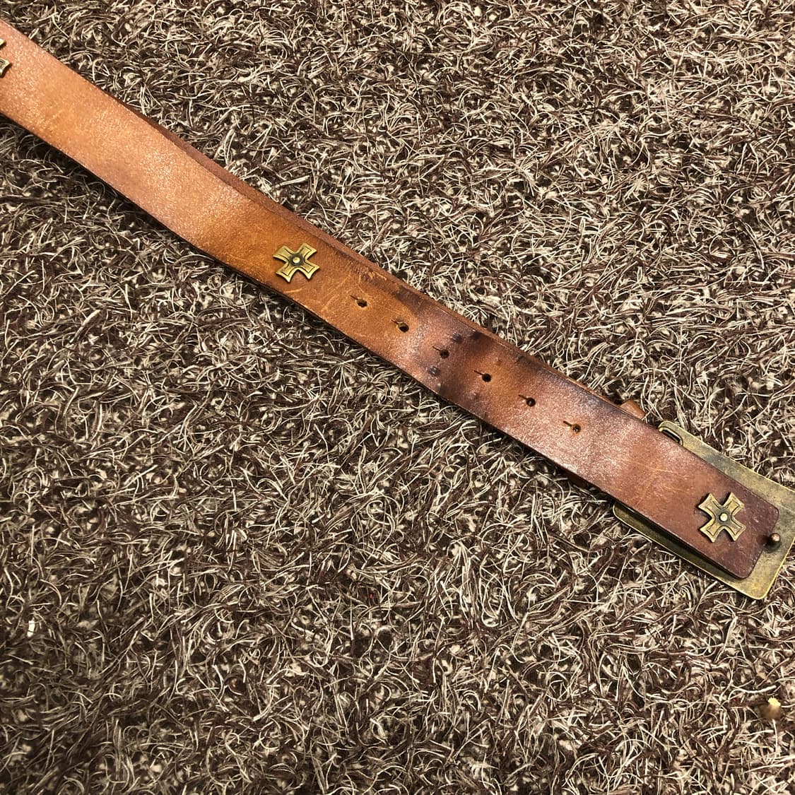 빈티지 웨스턴 버클 레더 벨트 상품이미지4