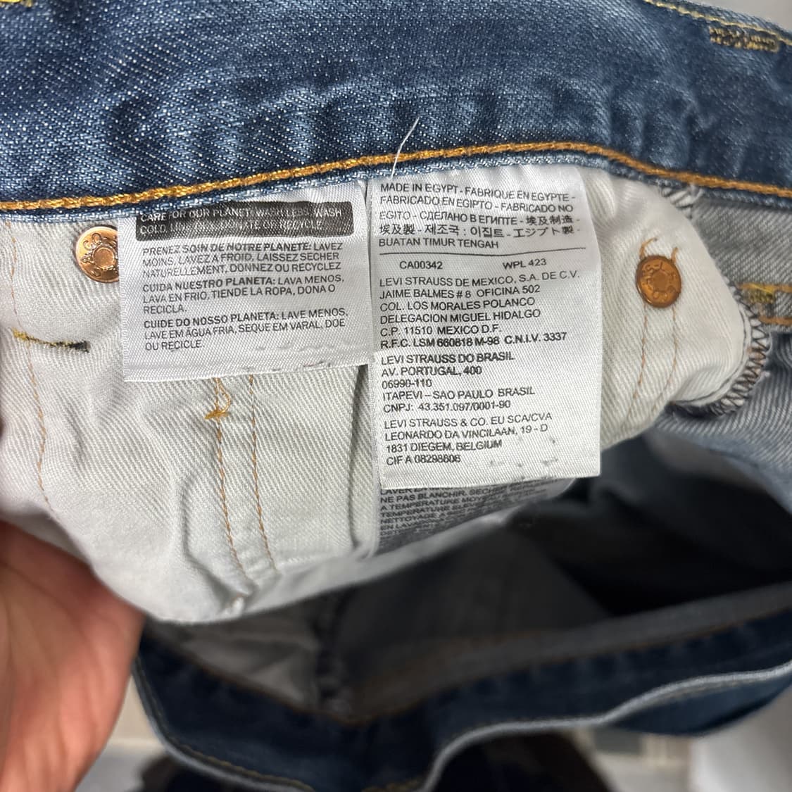 리바이스 501 오리지널 스트레이트 빈티지 페이딩 데님팬츠 N904 상품이미지8