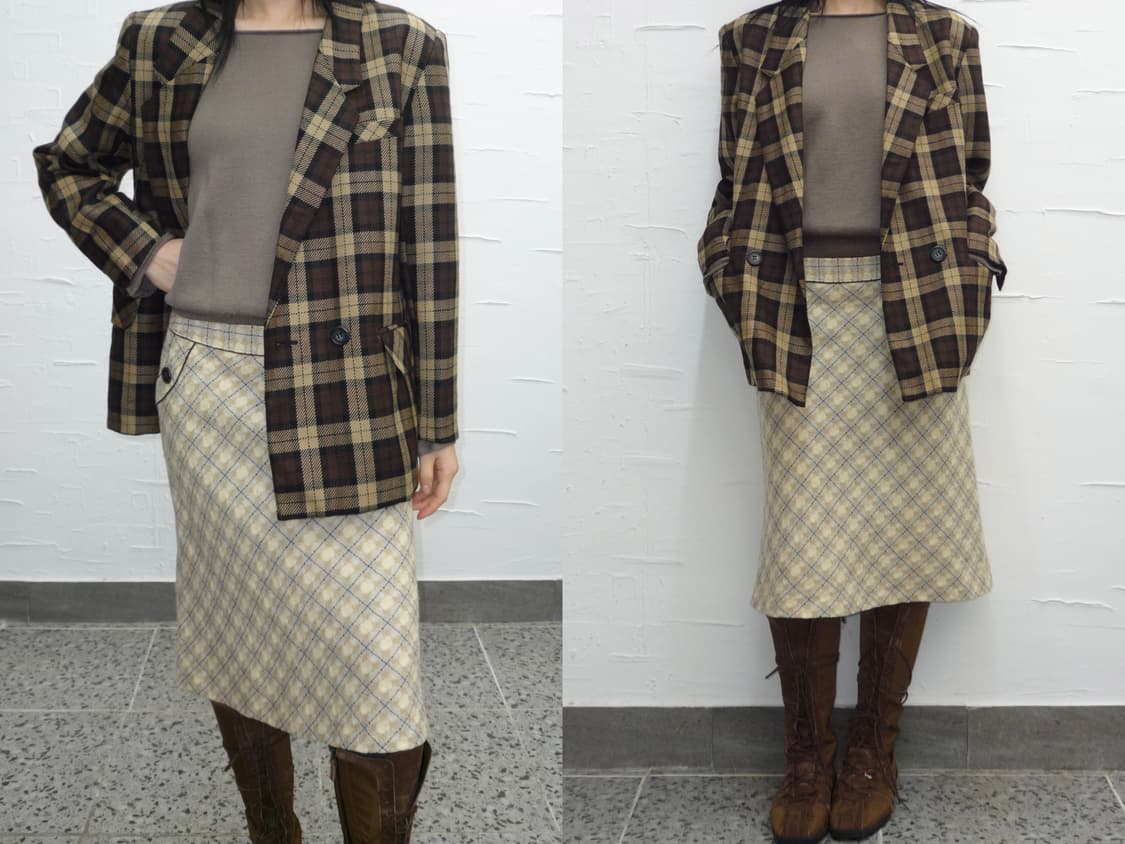Butter check wool jacket 상품이미지4