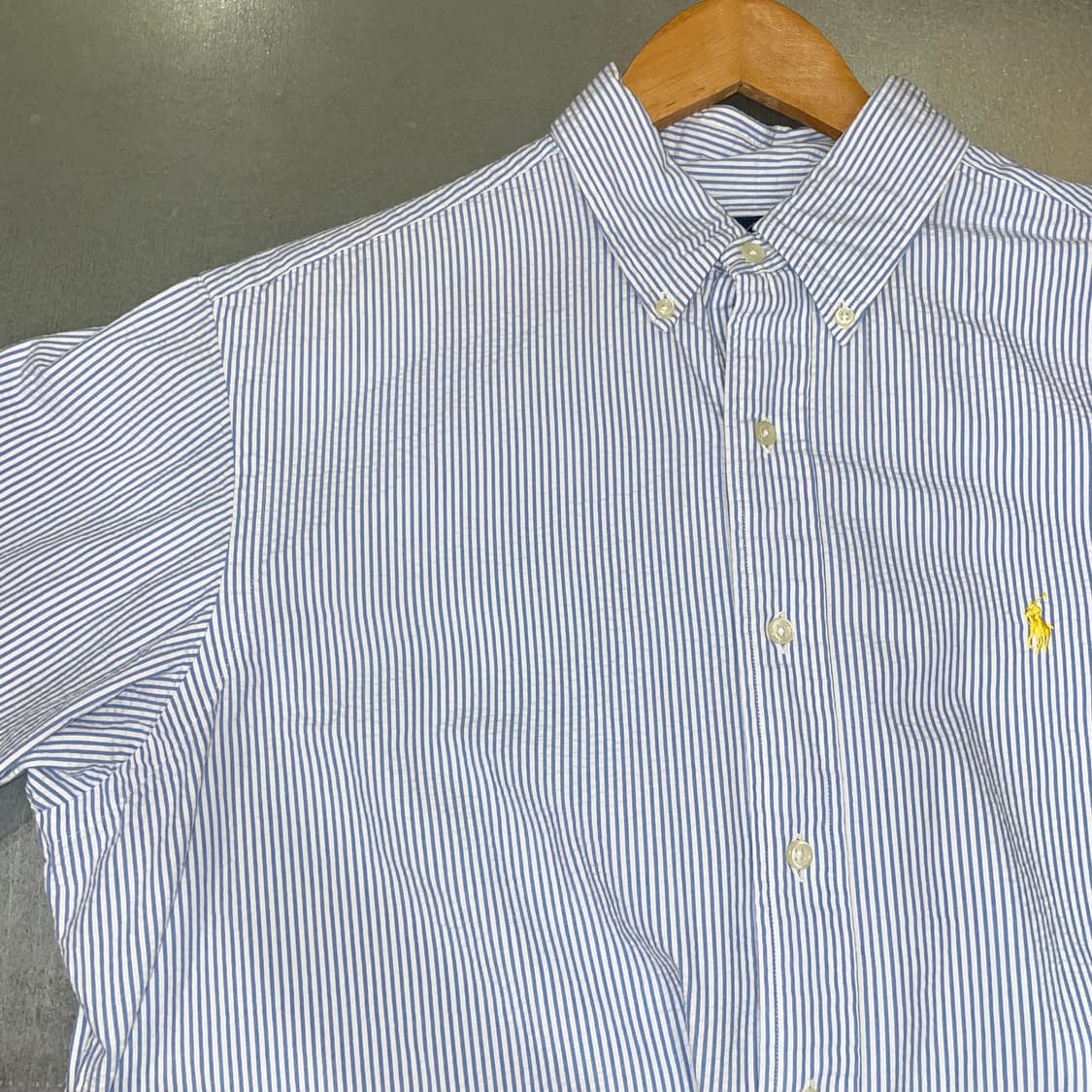 (L) POLO 폴로 랄프로렌 스트라이프 반팔 셔츠 상품이미지4