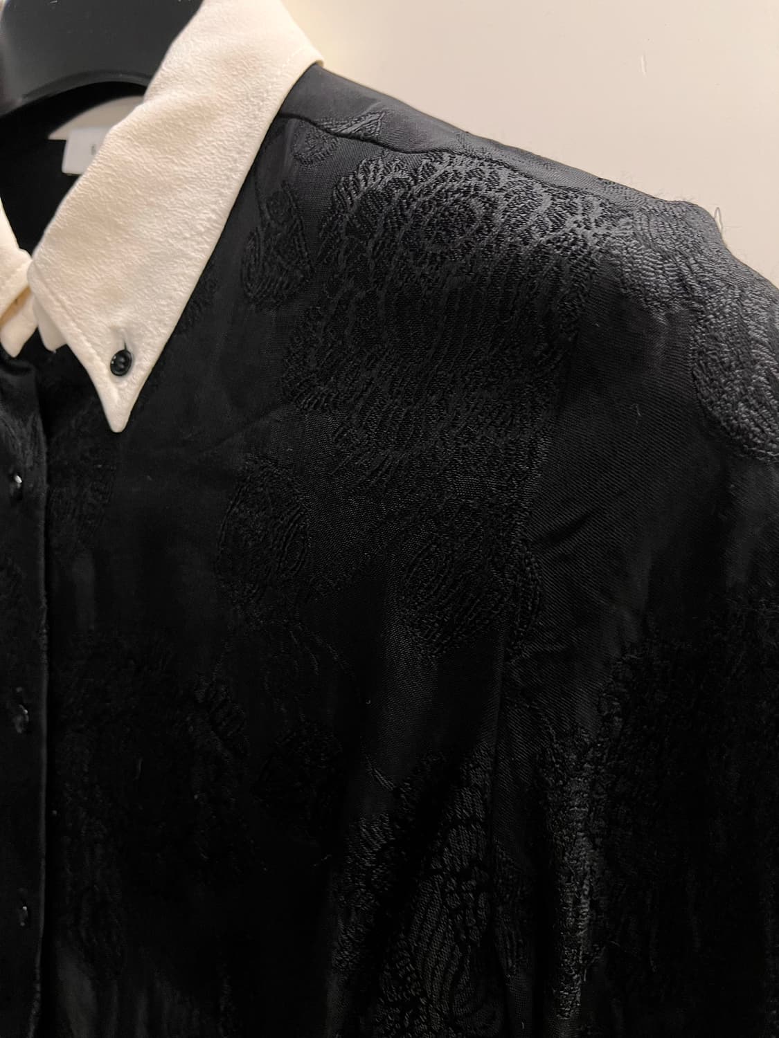 산드로 Sandro 실크카라 자카드 원피스 1 상품이미지3