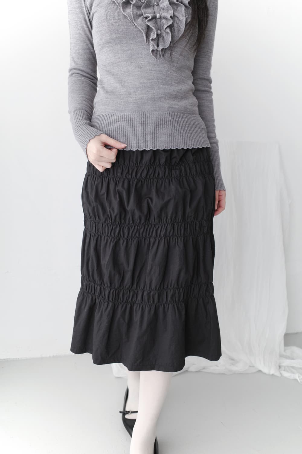 shirring skirt  상품이미지6