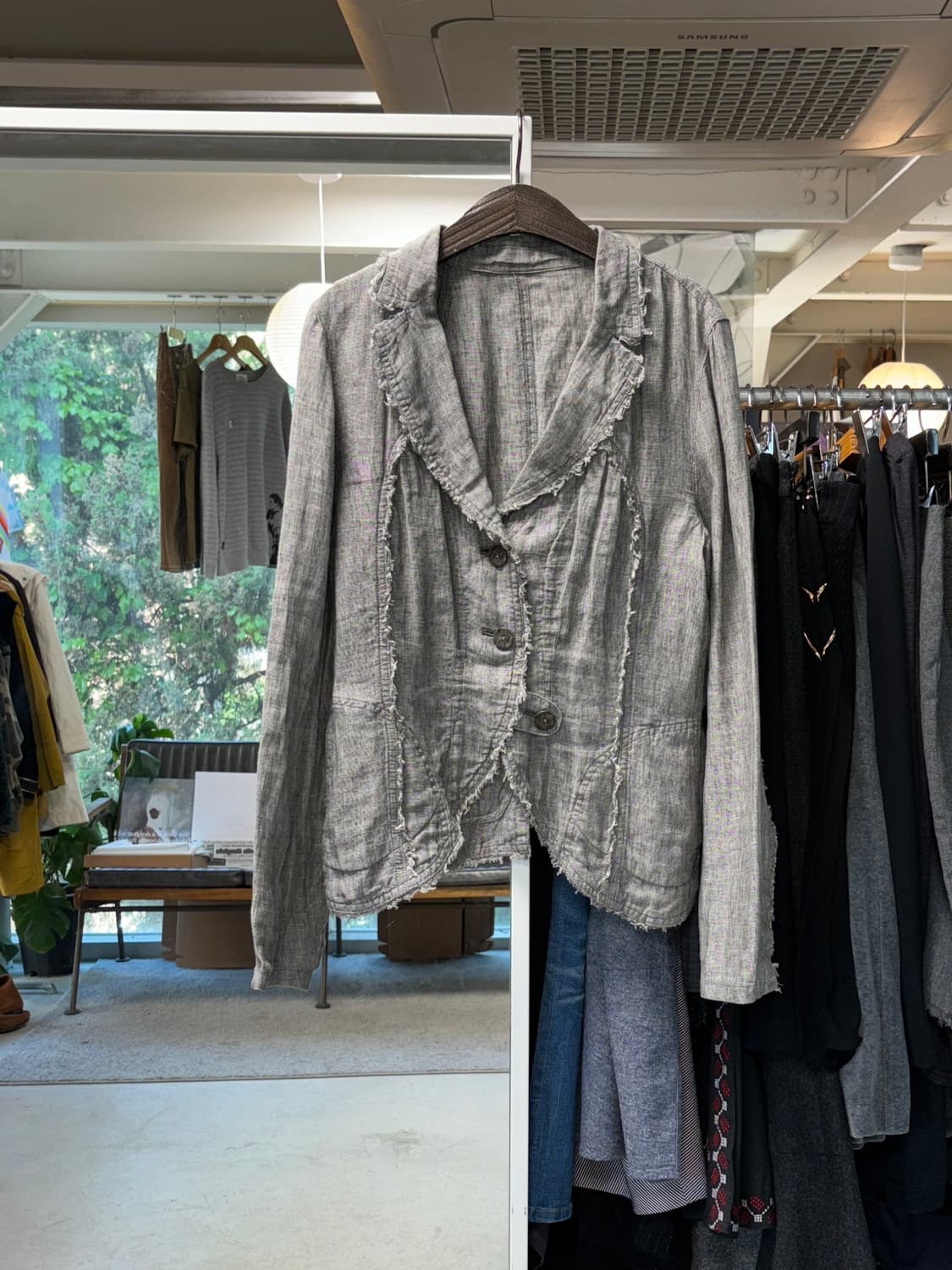 센소유니코 io comme io 린넨 자켓 상품이미지1