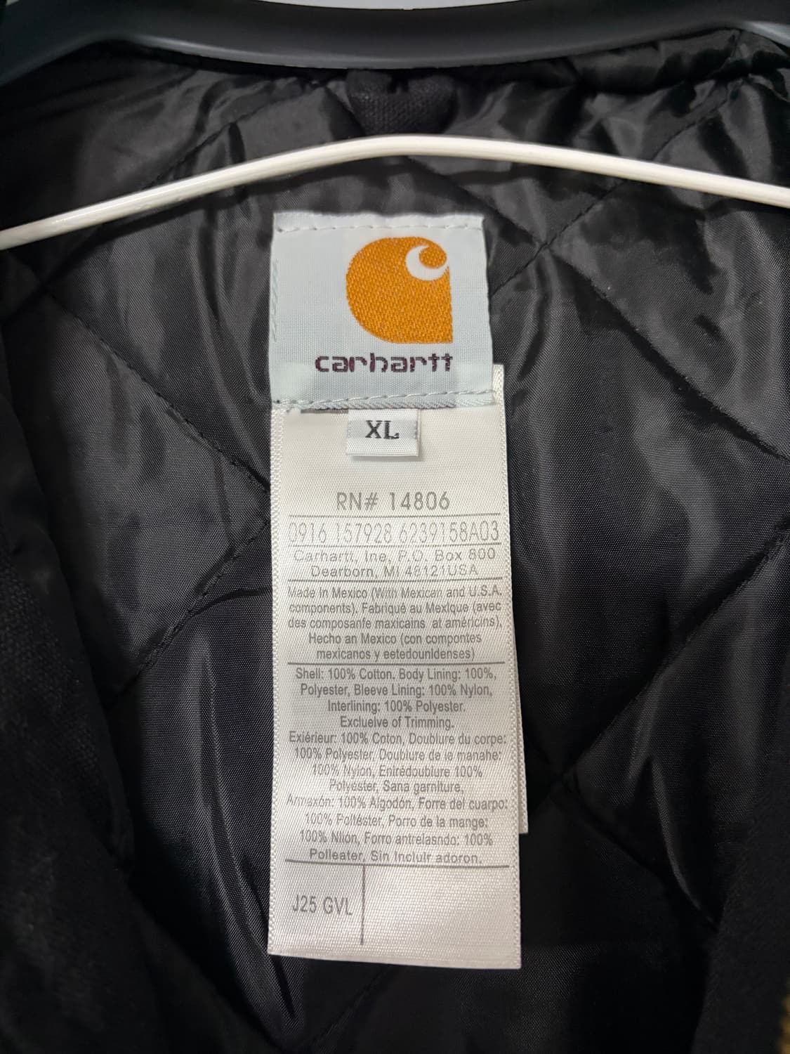 칼하트 덕액티브 블랙 XL 상품이미지3