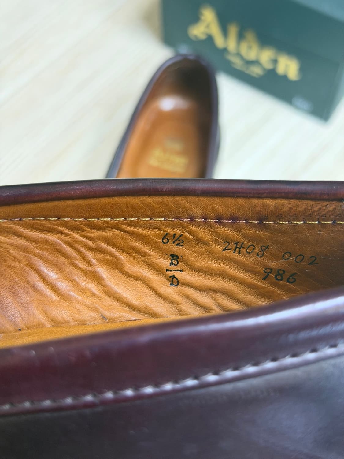 Alden 알든 986 컬러8 코도반 페니 로퍼 US 6.5d (250) 상품이미지5