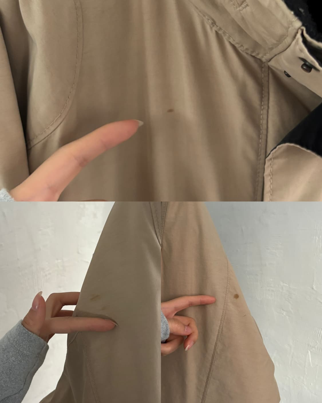 Polo 폴로 랄프로렌 베이지 컬러 안감기모 봄버 자켓 상품이미지10