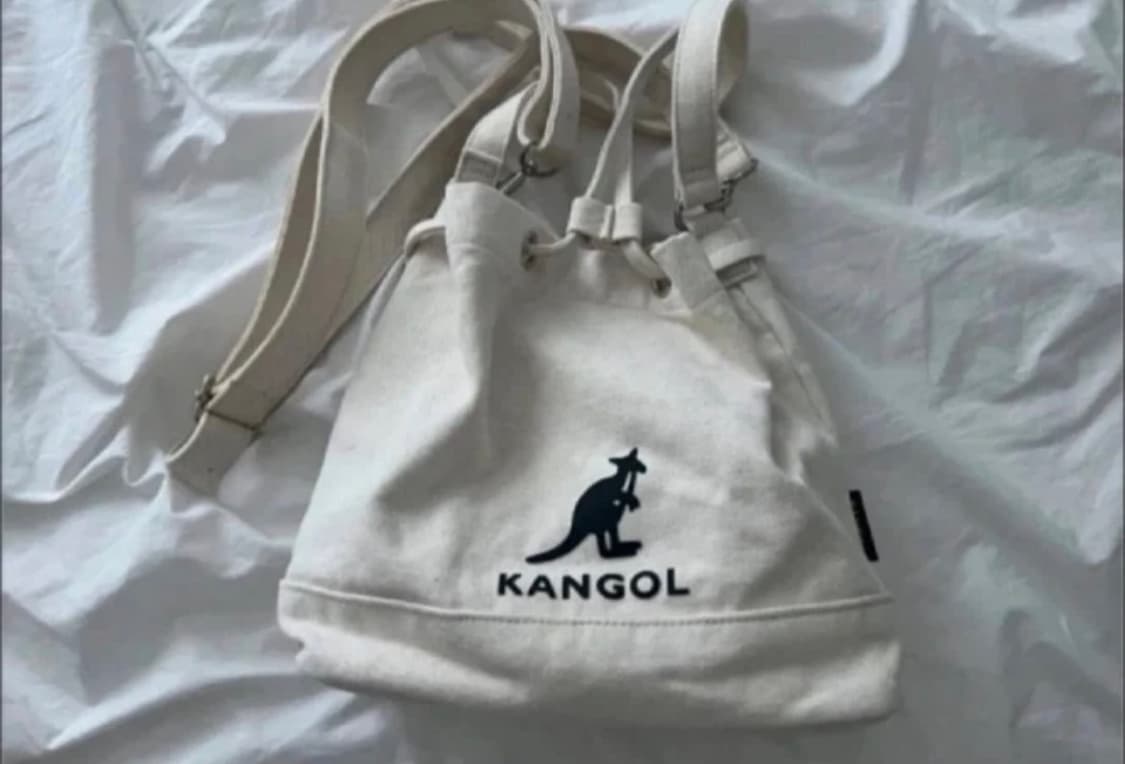 캉골 캔버스 버킷백 아이보리 토트백 크로스백 상품이미지2