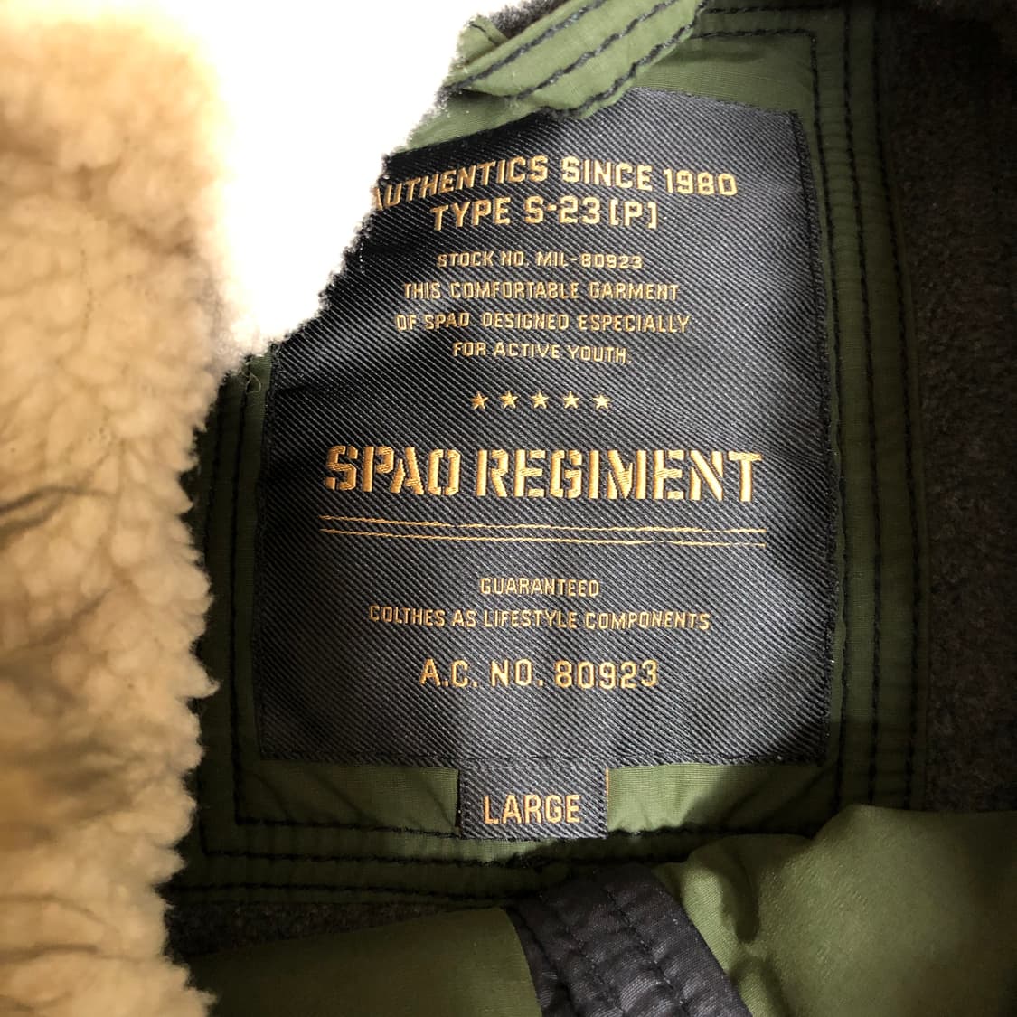 스파오 Type S-23 야상 패딩 L 상품이미지2