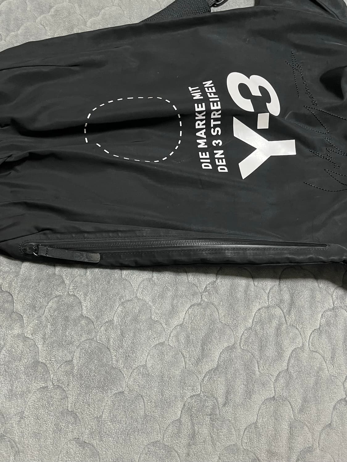 Y-3 요지야마모토 사이드 지퍼 백팩 블랙 상품이미지6