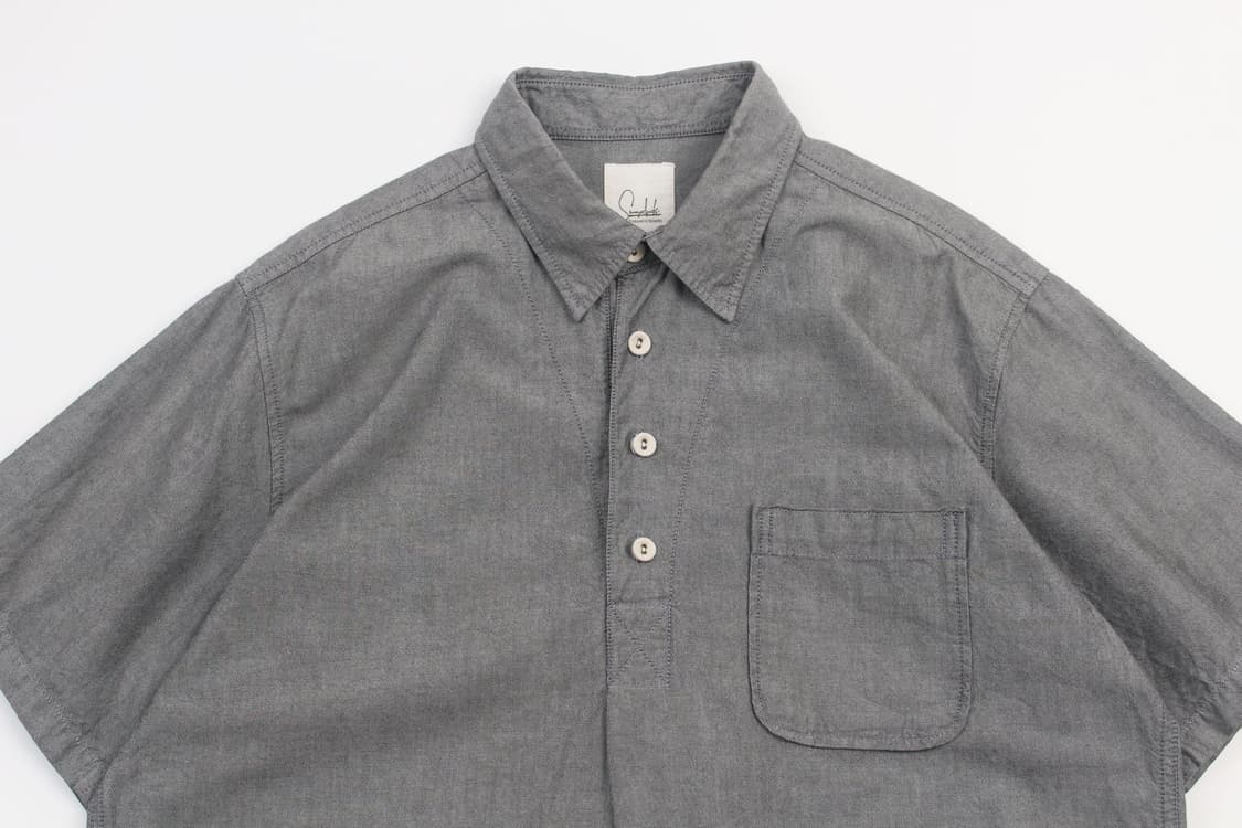 SUNNY CLOUDS Oxford Pullover Half Shirt  상품이미지3