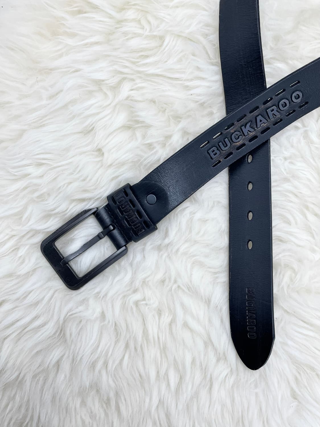 버커루 리얼레더 펀칭 버클 벨트 상품이미지6