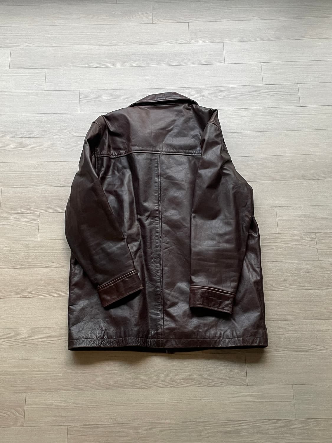 90s 올드갭 레더 카코트 브라운 gap carcoat 상품이미지2