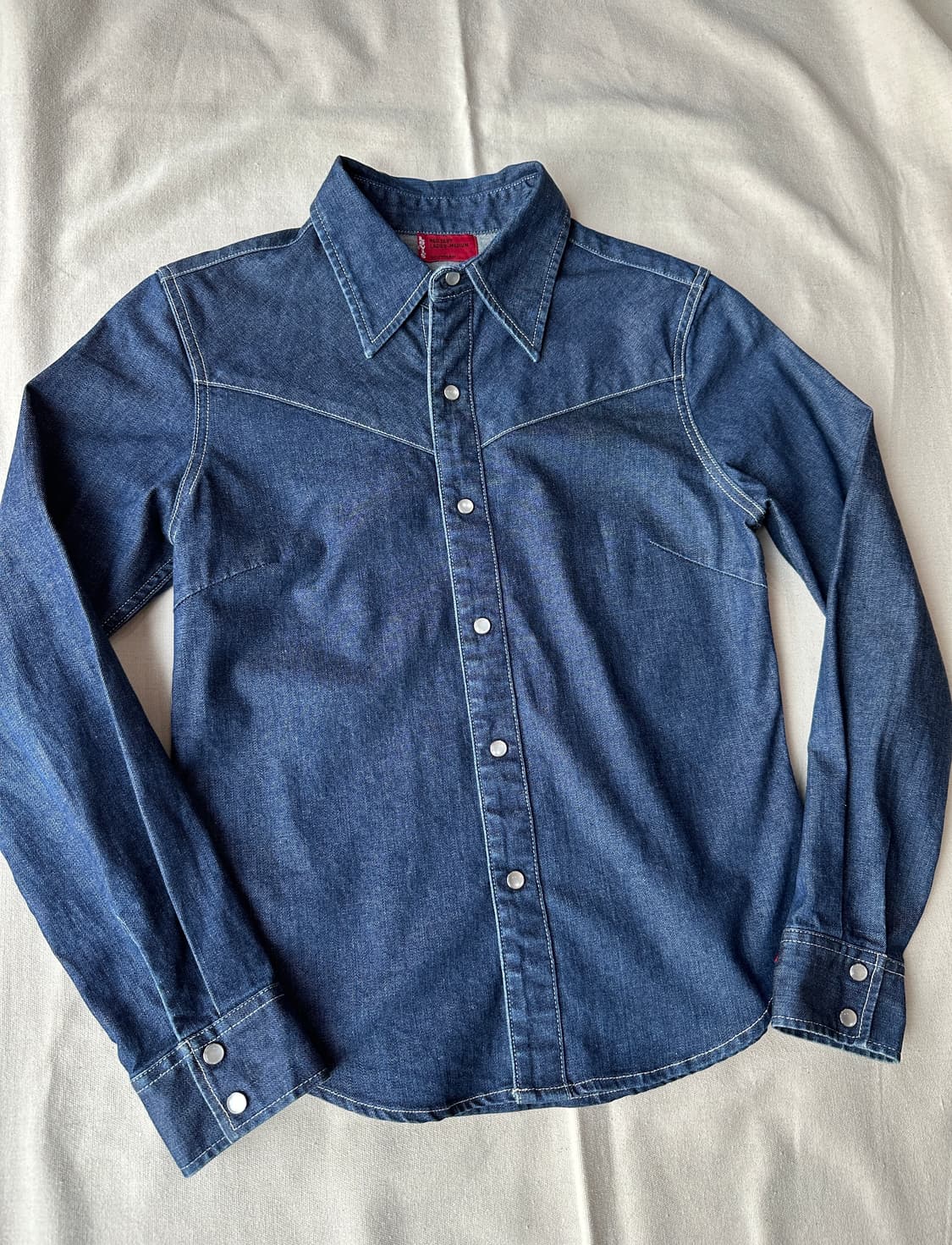 리바이스 웨스턴 데님셔츠 여성용 M 상품이미지8