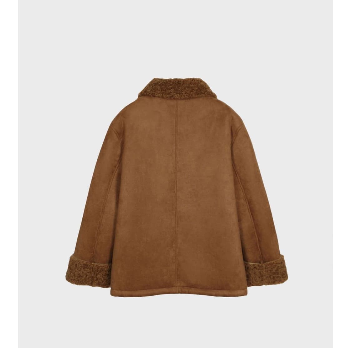 헤이그 베어 시어링 코트(피넛버터) 상품이미지7