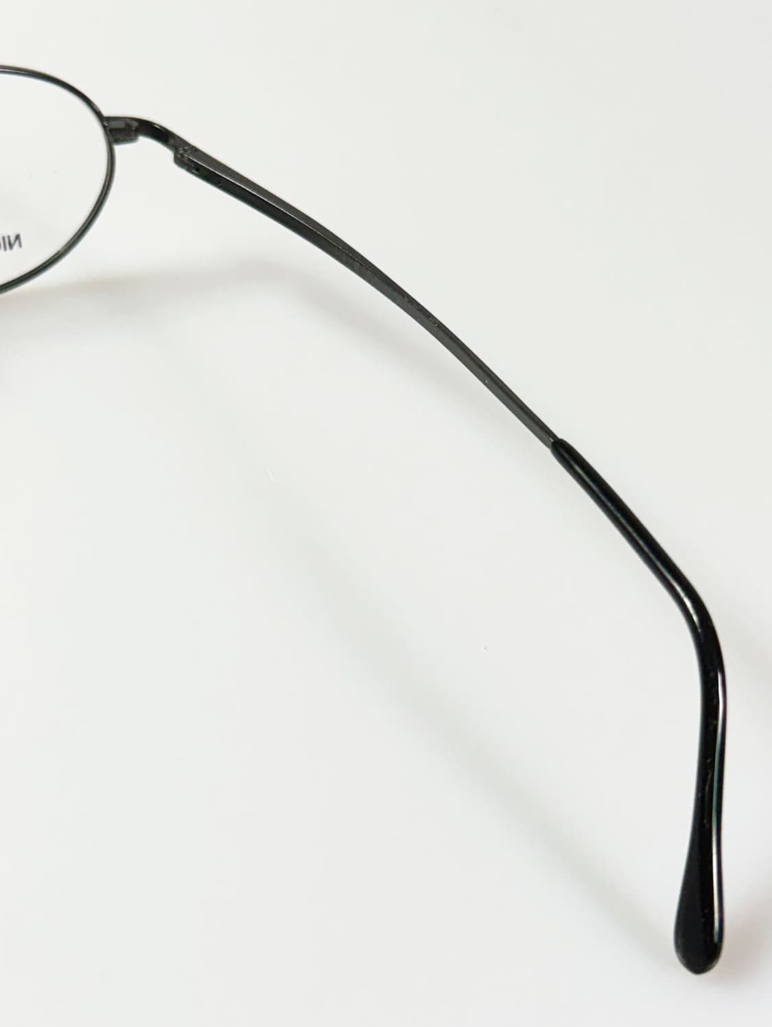 90s KALEIDO 블랙 슬림 오벌 프레임 빈티지 안경 상품이미지6