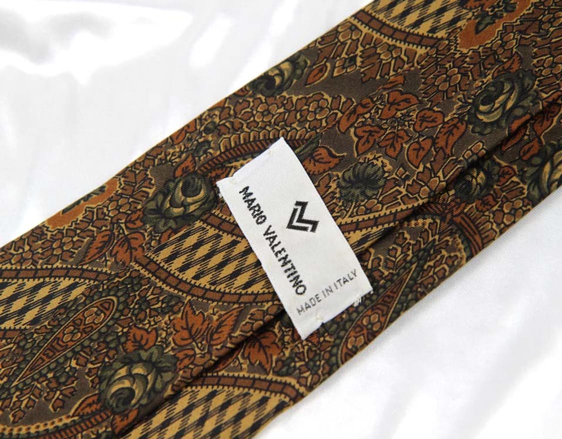 마리오 발렌티노 9.2cm A등급 페이즐리 남자 명품 넥타이 상품이미지3