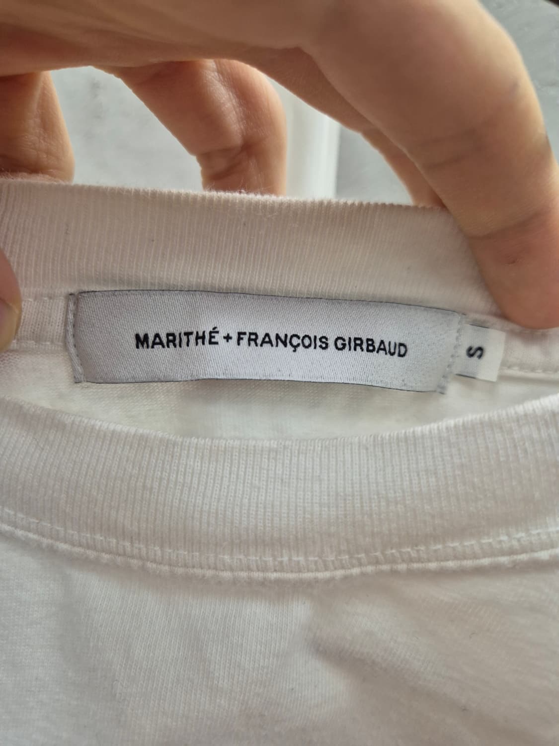 마리떼 프랑소와 저버 화이트 반팔티 S 상품이미지5