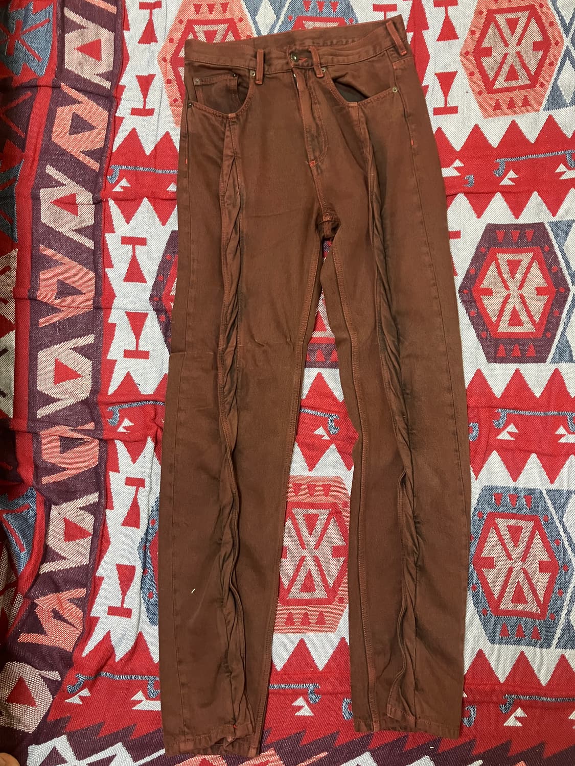 와이프로젝트 트위스트 진 버건디 30 상품이미지1