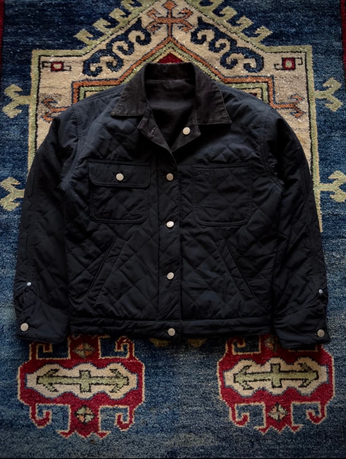 (희귀) 80s 폴로 컨트리 올블랙 리버시블 덩가리 자켓 상품이미지4