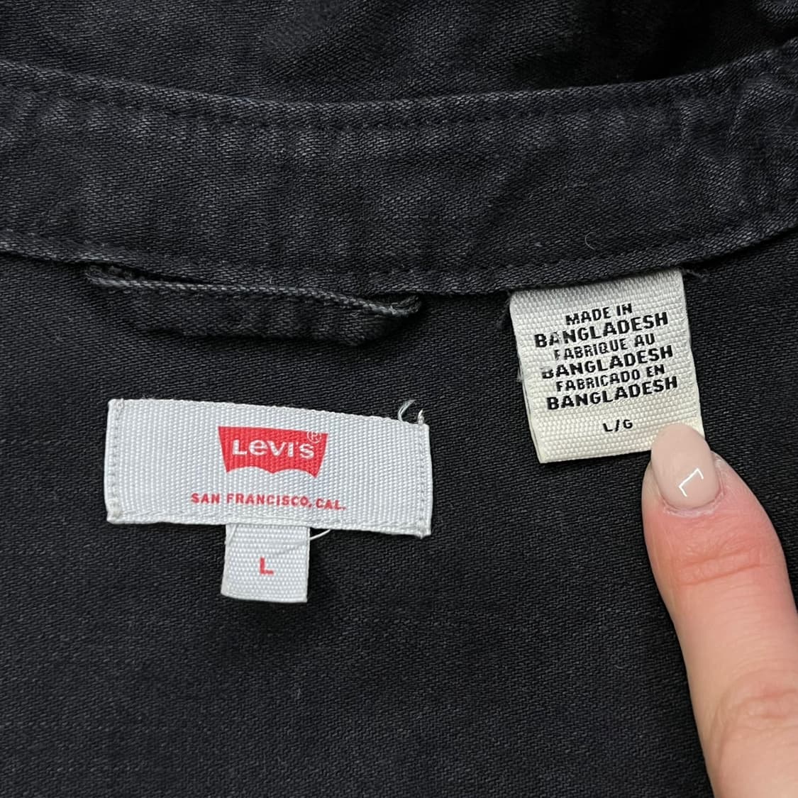 [정품/L] 리바이스 블랙 웨스턴 셔츠 b8 상품이미지5