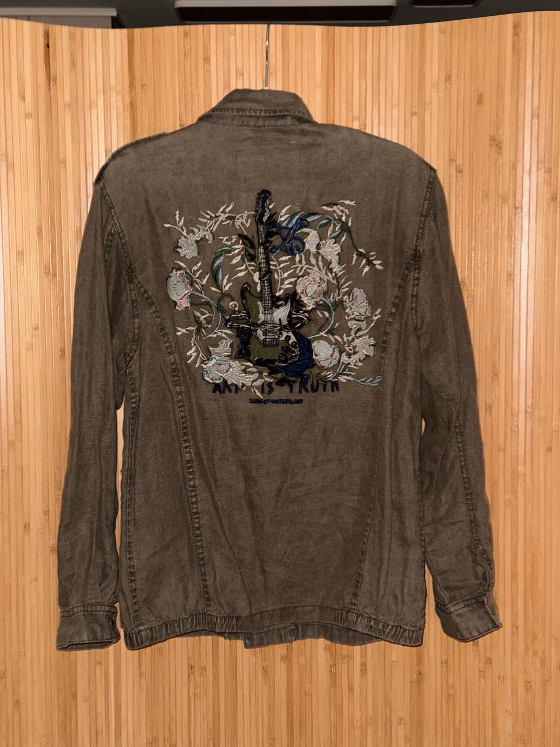 쟈딕앤볼테르 카키 워싱 린넨 밀리터리 야상 자켓 / S 상품이미지7