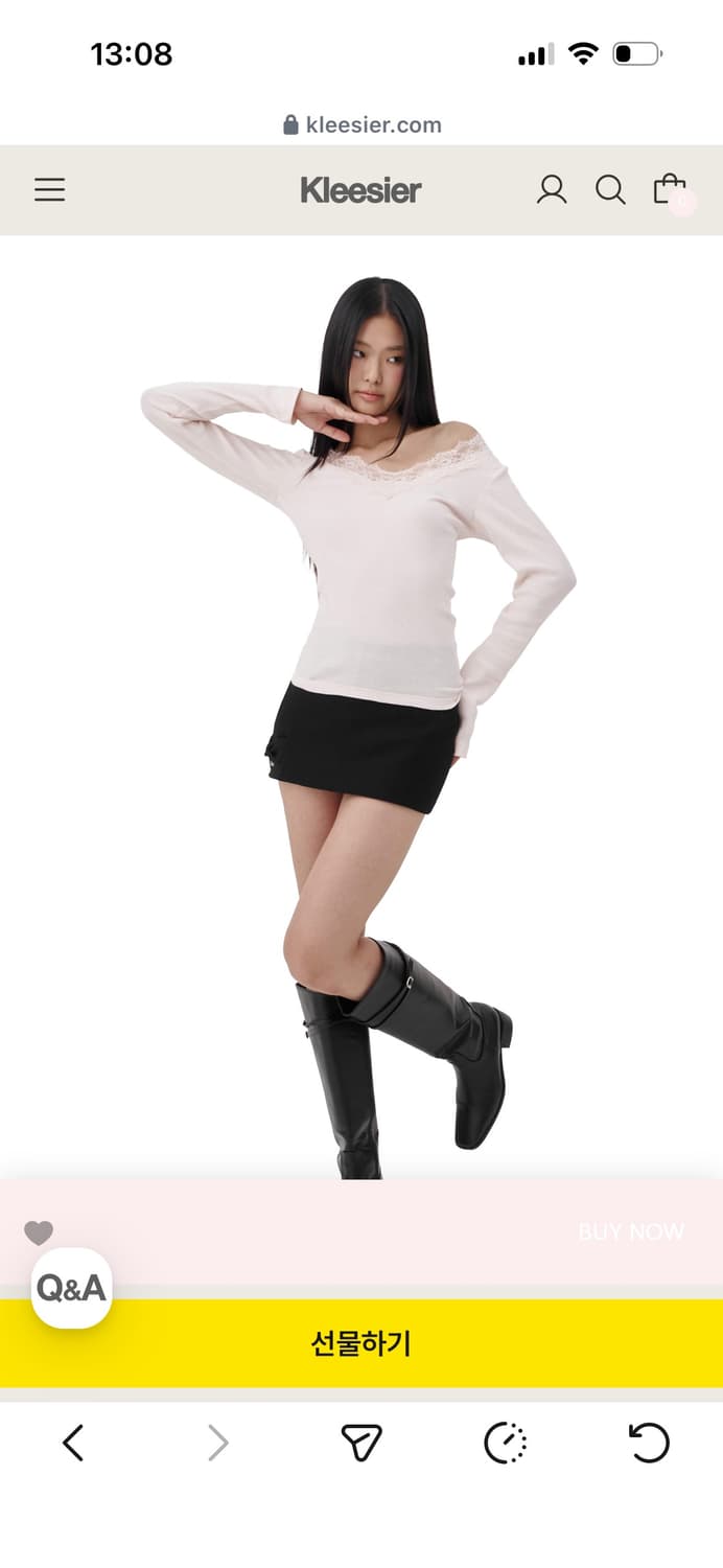 새상품) 클리시어 크림도넛 롱슬리브 핑크 상품이미지4