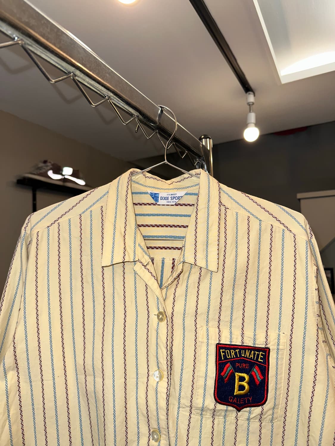 Japanese stripe pattern patch detail SH 상품이미지6